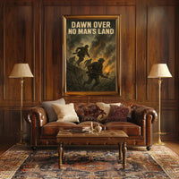 DAWN OVER NO MAN'S LAND World War I Military Poster PosterGoat