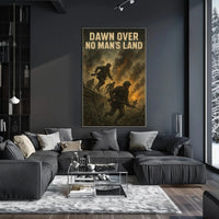DAWN OVER NO MAN'S LAND World War I Military Poster PosterGoat