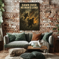 DAWN OVER NO MAN'S LAND World War I Military Poster PosterGoat
