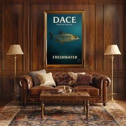 Dace Freshwater Fish Wall Art Print PosterGoat