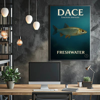Dace Freshwater Fish Wall Art Print PosterGoat