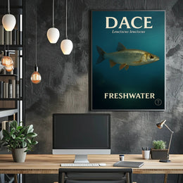 Dace Freshwater Fish Wall Art Print PosterGoat