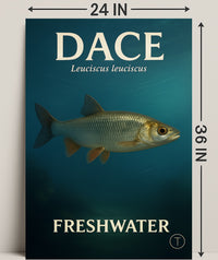 Dace Freshwater Fish Wall Art Print PosterGoat