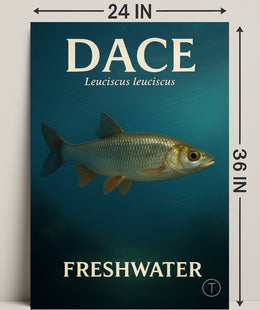 Dace Freshwater Fish Wall Art Print PosterGoat