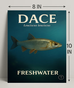 Dace Freshwater Fish Wall Art Print PosterGoat