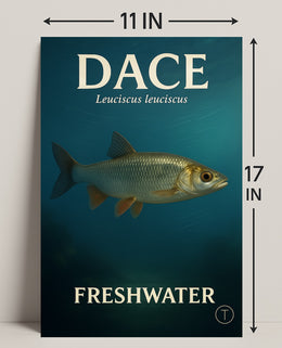 Dace Freshwater Fish Wall Art Print PosterGoat