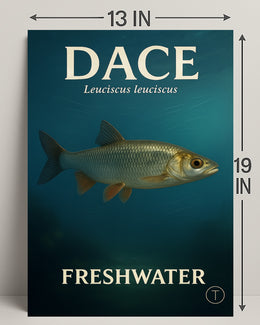 Dace Freshwater Fish Wall Art Print PosterGoat