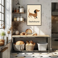 Dachshund Elegance Modern Decor Dog Breed Poster PosterGoat