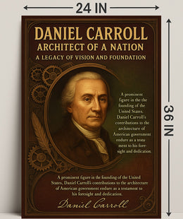 Daniel Carroll Architect of a Nation Poster PosterGoat