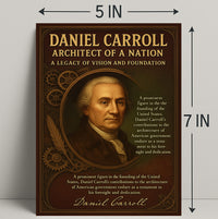Daniel Carroll Architect of a Nation Poster PosterGoat