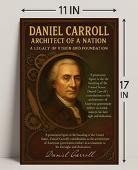 Daniel Carroll Architect of a Nation Poster PosterGoat