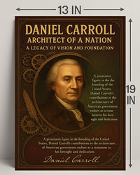 Daniel Carroll Architect of a Nation Poster PosterGoat