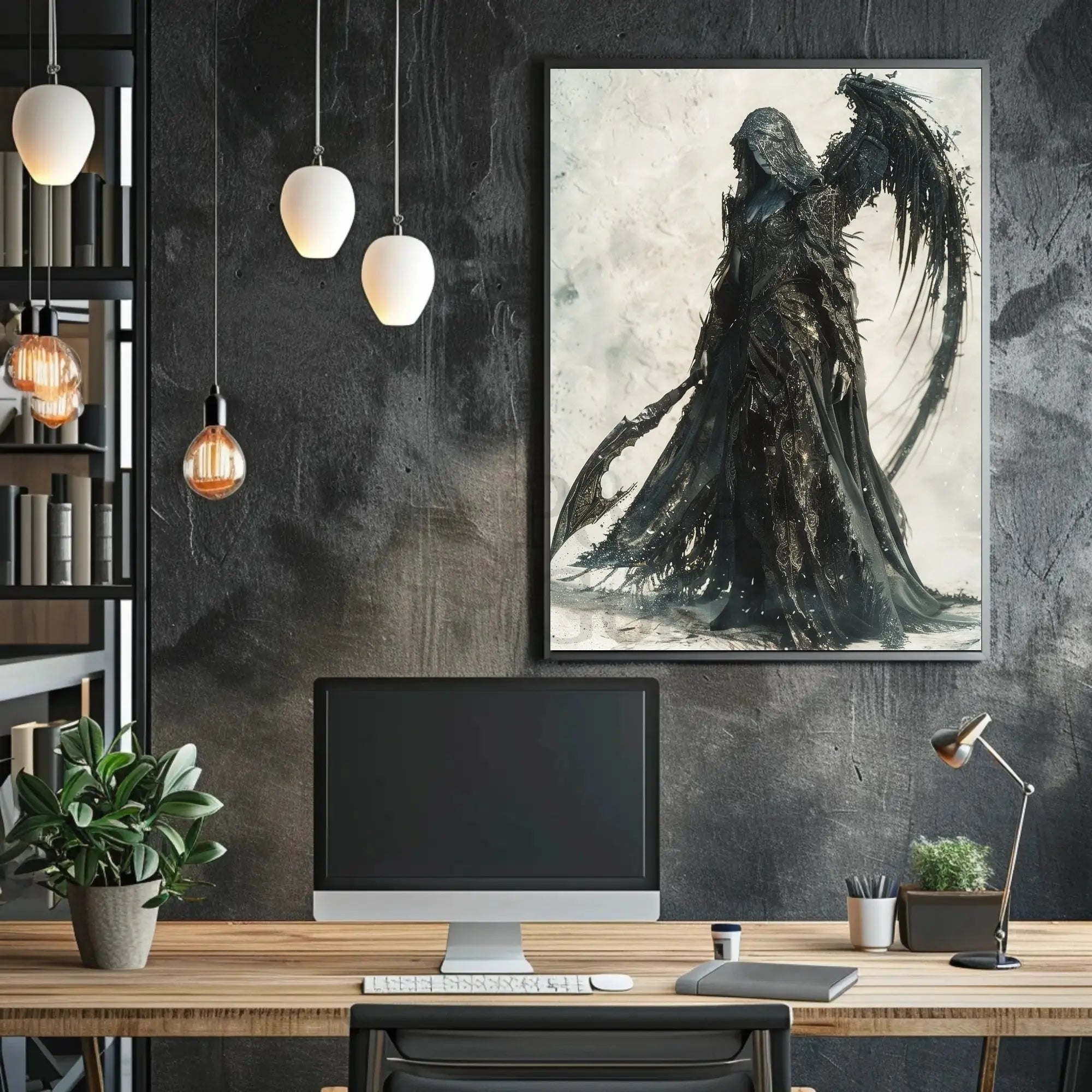 Dark Angel Gothic Fantasy Art Poster PosterGoat