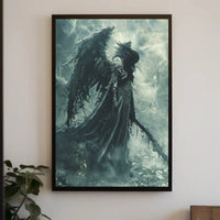 Dark Angelic Figure Fantasy Gothic Art Poster PosterGoat