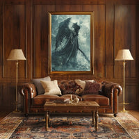 Dark Angelic Figure Fantasy Gothic Art Poster PosterGoat
