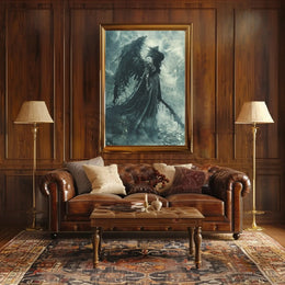 Dark Angelic Figure Fantasy Gothic Art Poster PosterGoat