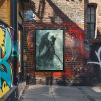 Dark Angelic Figure Fantasy Gothic Art Poster PosterGoat