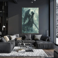 Dark Angelic Figure Fantasy Gothic Art Poster PosterGoat