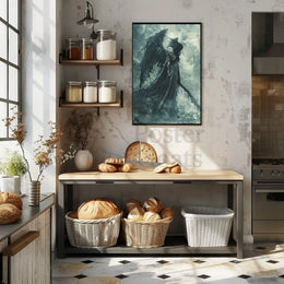 Dark Angelic Figure Fantasy Gothic Art Poster PosterGoat