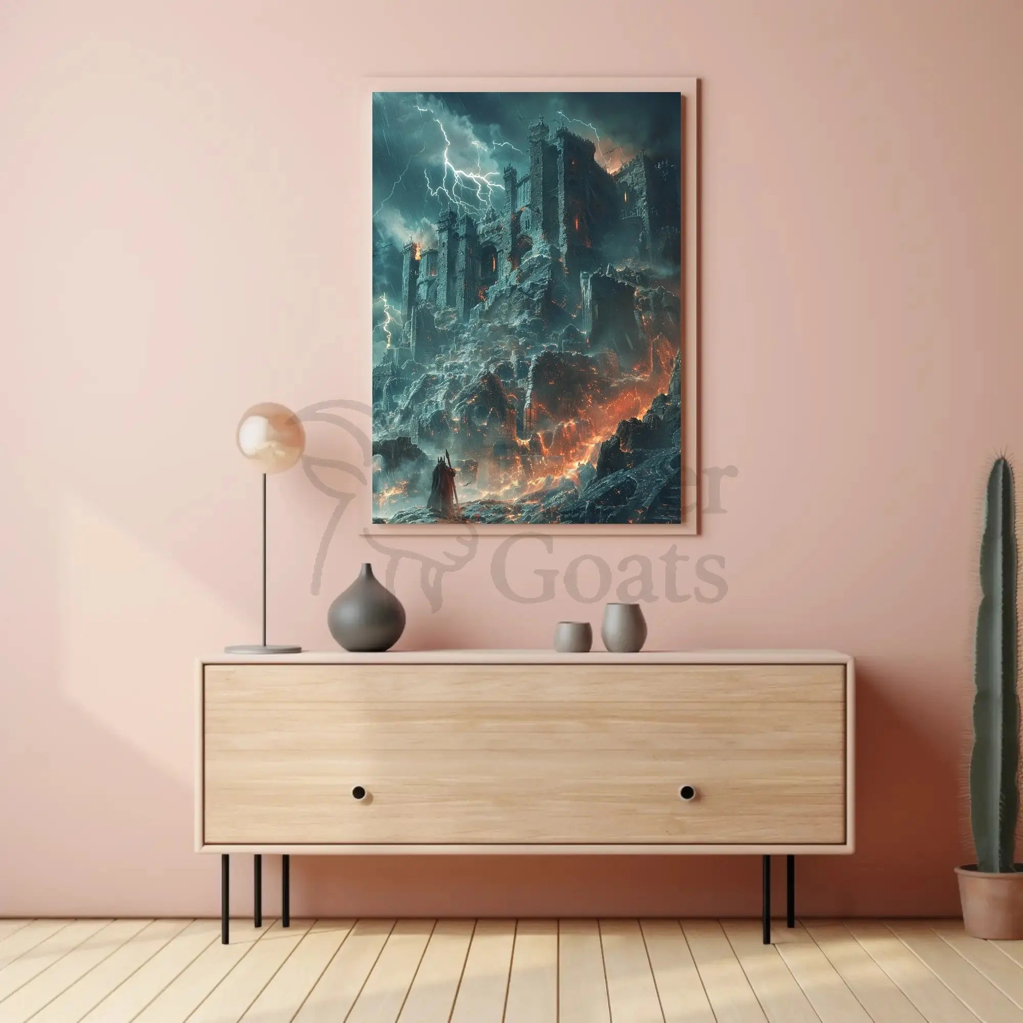 Dark Castle Gothic Fantasy Art Poster PosterGoat