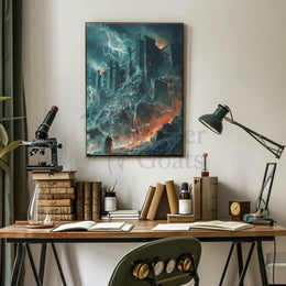 Dark Castle Gothic Fantasy Art Poster PosterGoat