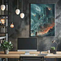 Dark Castle Gothic Fantasy Art Poster PosterGoat