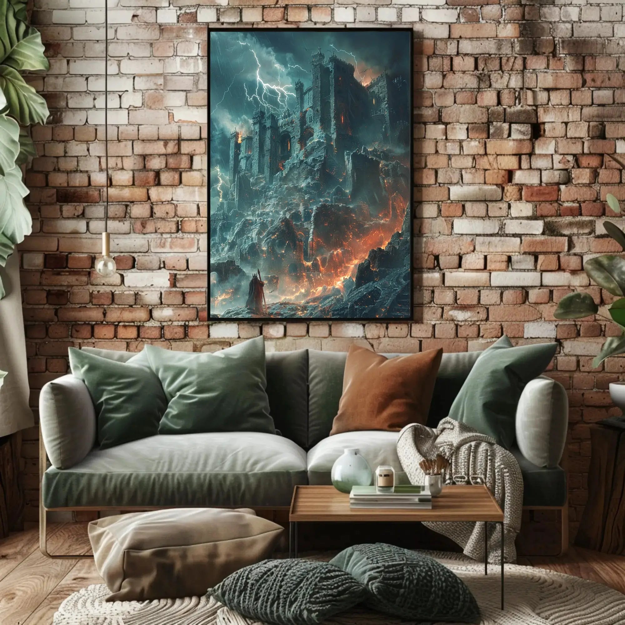 Dark Castle Gothic Fantasy Art Poster PosterGoat