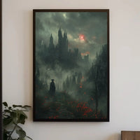 Dark Castle Mystery in Fantasy Setting Art Poster PosterGoat