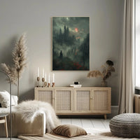 Dark Castle Mystery in Fantasy Setting Art Poster PosterGoat
