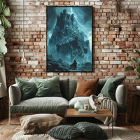Dark Castle Storm: Atmospheric Medieval Fantasy Poster PosterGoat