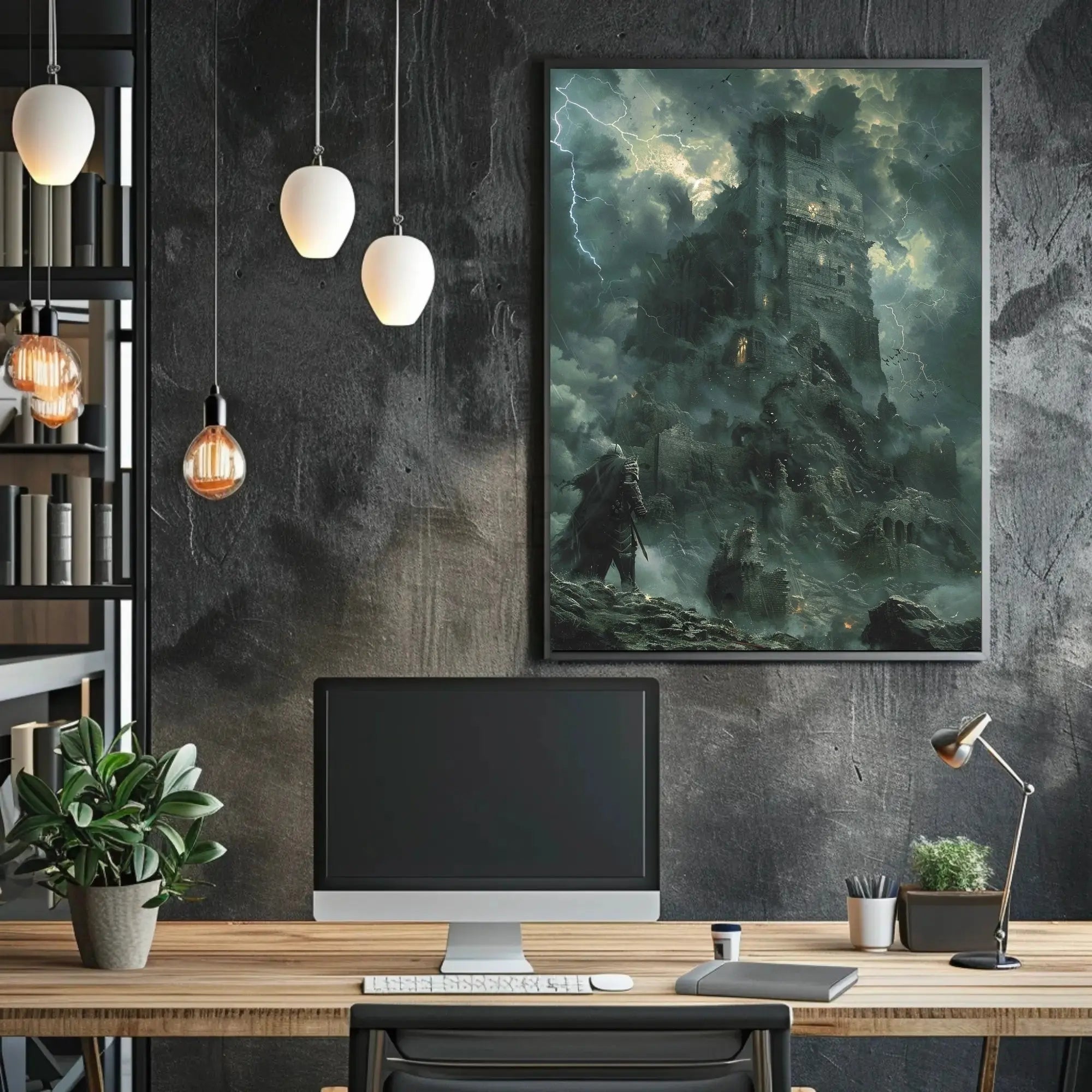 Dark Fantasy Castle Adventure Poster PosterGoat