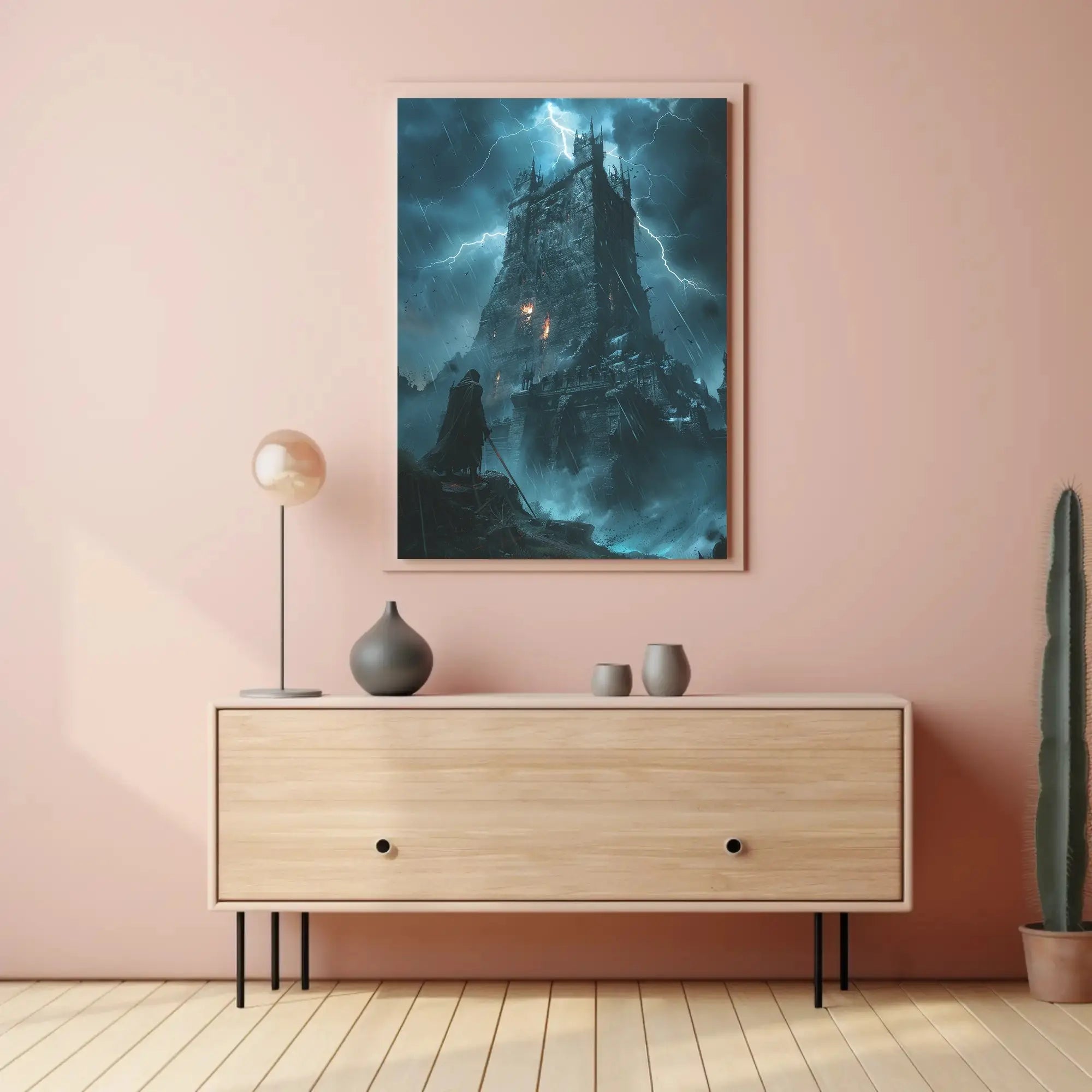 Dark Fantasy Gothic Castle Adventure Art Print Poster PosterGoat