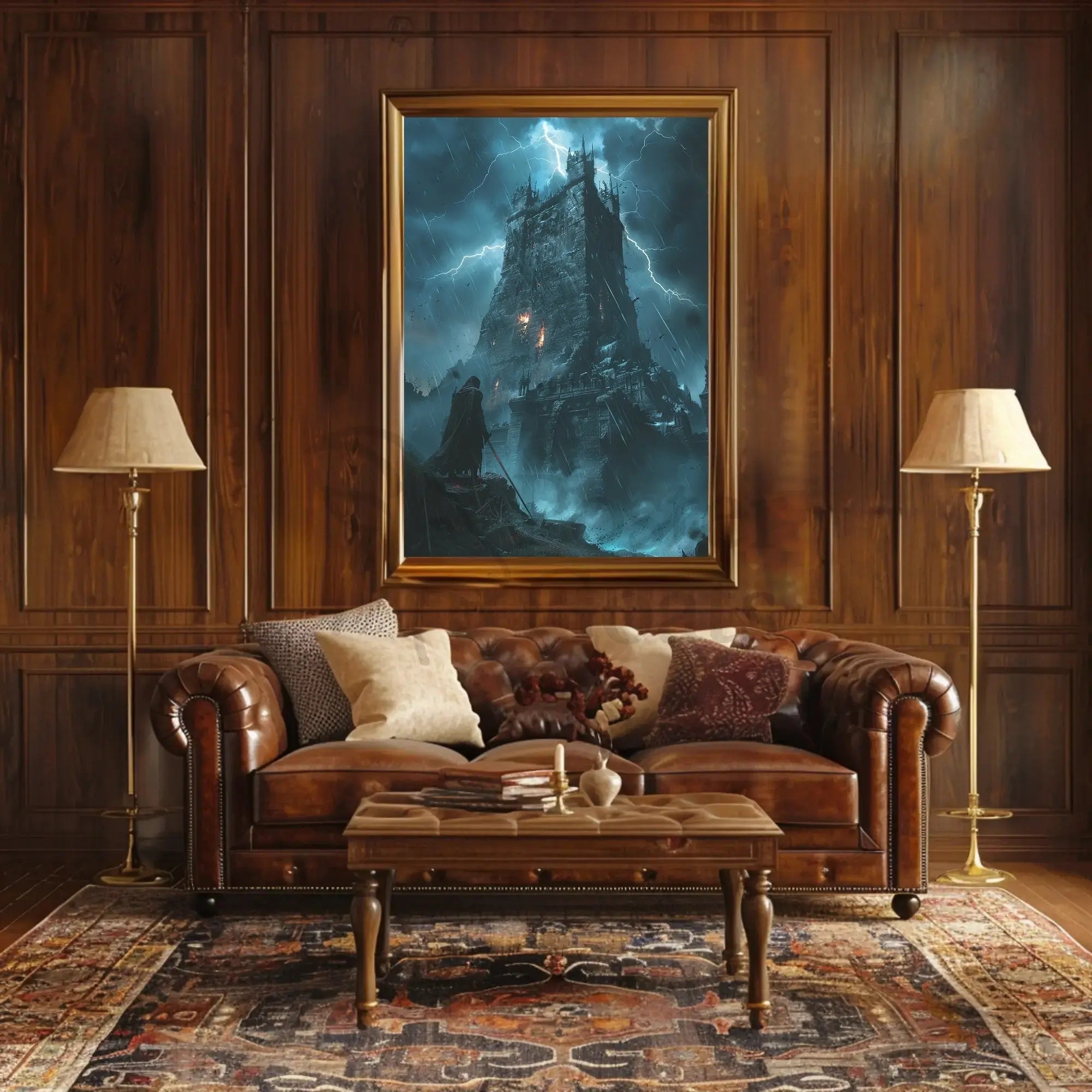 Dark Fantasy Gothic Castle Adventure Art Print Poster PosterGoat