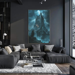 Dark Fantasy Gothic Castle Adventure Art Print Poster PosterGoat