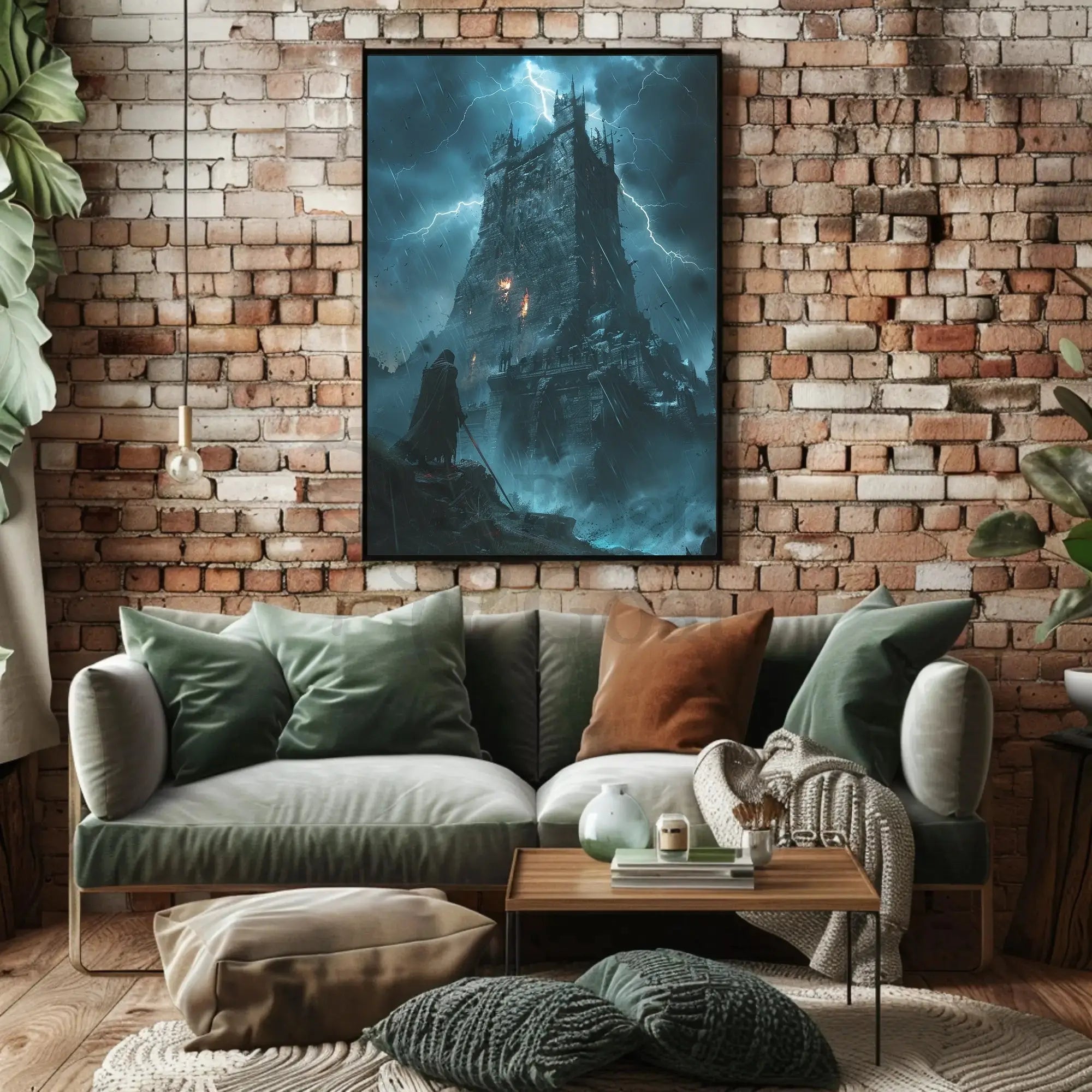 Dark Fantasy Gothic Castle Adventure Art Print Poster PosterGoat
