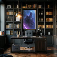 Dark Fantasy Skeletal Warrior Digital Art Poster PosterGoat