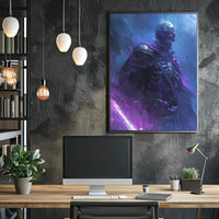 Dark Fantasy Skeletal Warrior Digital Art Poster PosterGoat