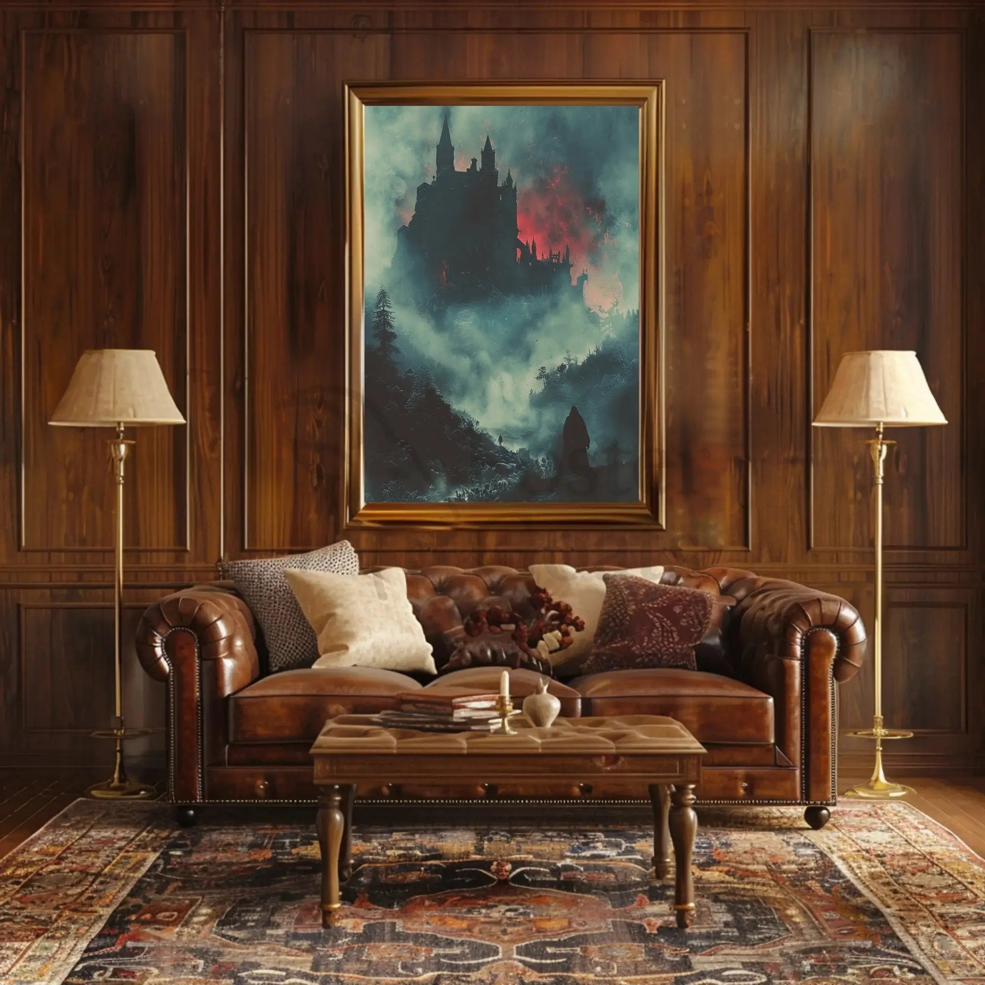 Dark Gothic Castle Fantasy Adventure Poster PosterGoat