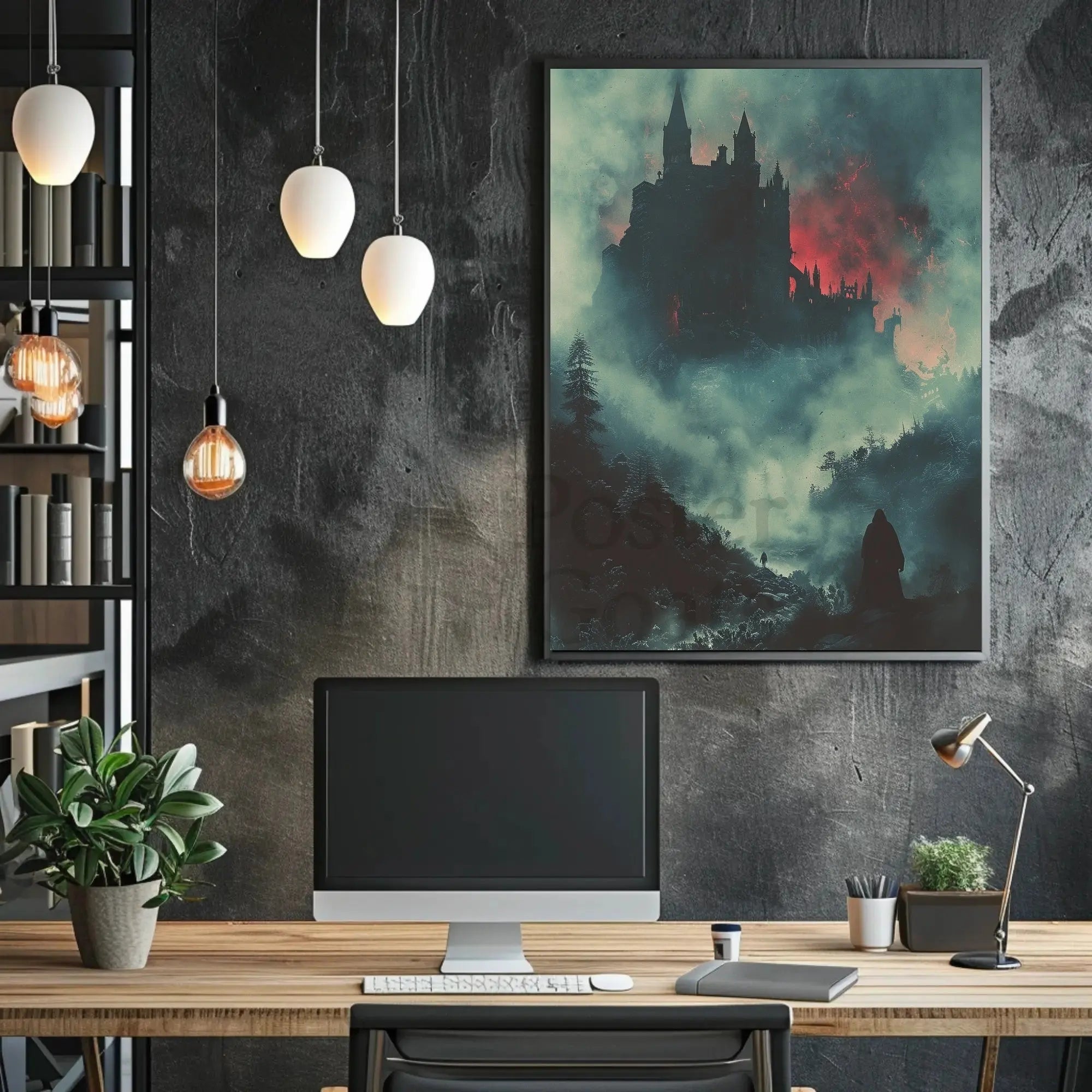 Dark Gothic Castle Fantasy Adventure Poster PosterGoat