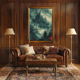 Dark Gothic Castle Mystical Fantasy Art Poster PosterGoat