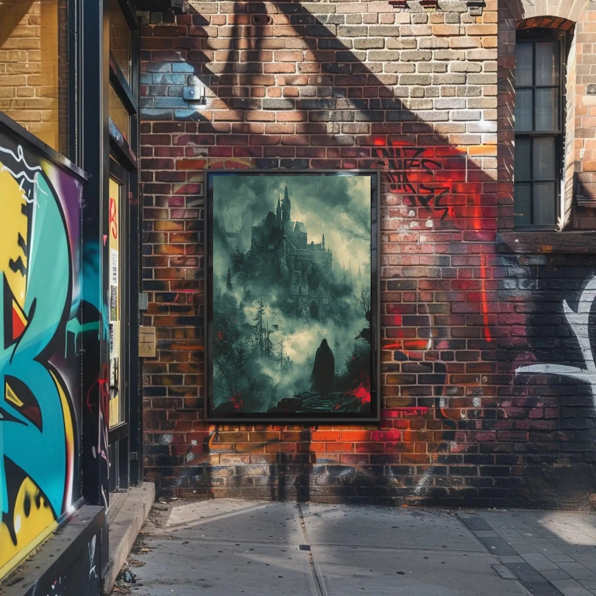 Dark Gothic Castle Mystical Fantasy Art Poster PosterGoat