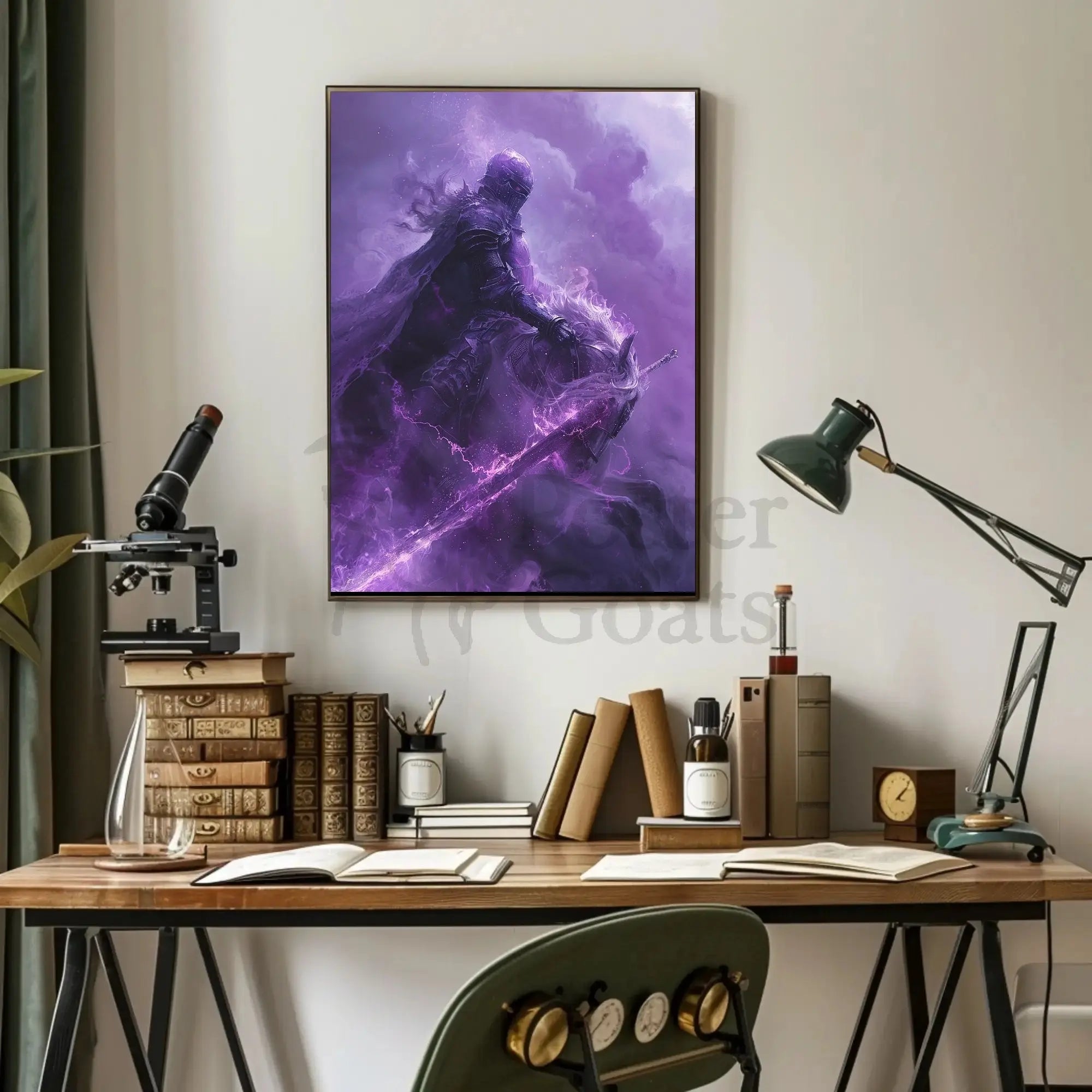 Dark Knight Fantasy Adventure Poster PosterGoat