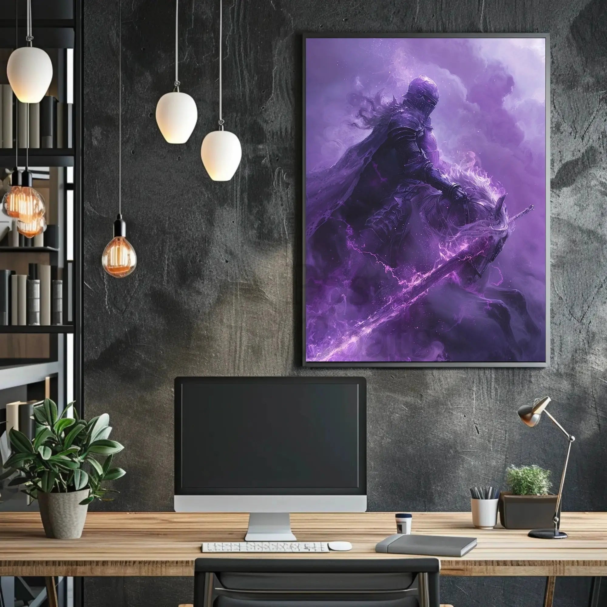 Dark Knight Fantasy Adventure Poster PosterGoat