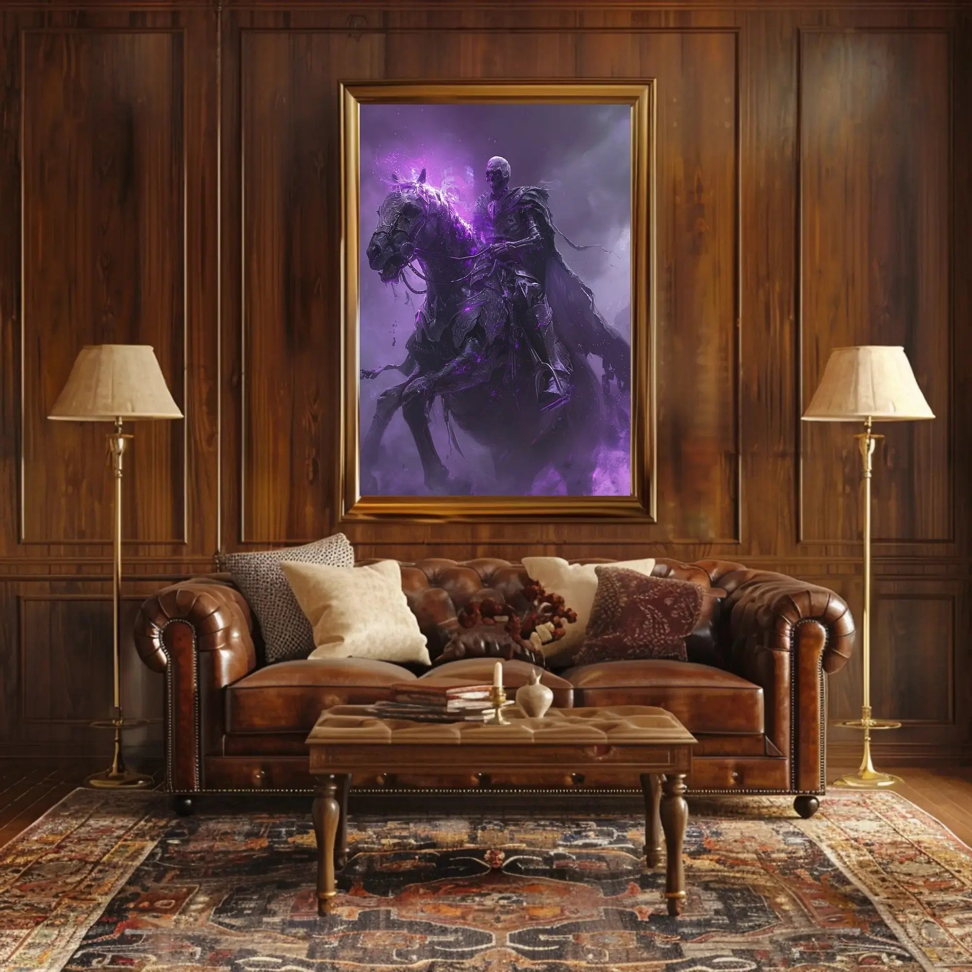 Dark Knight's Ride: Fantasy Realm Poster PosterGoat