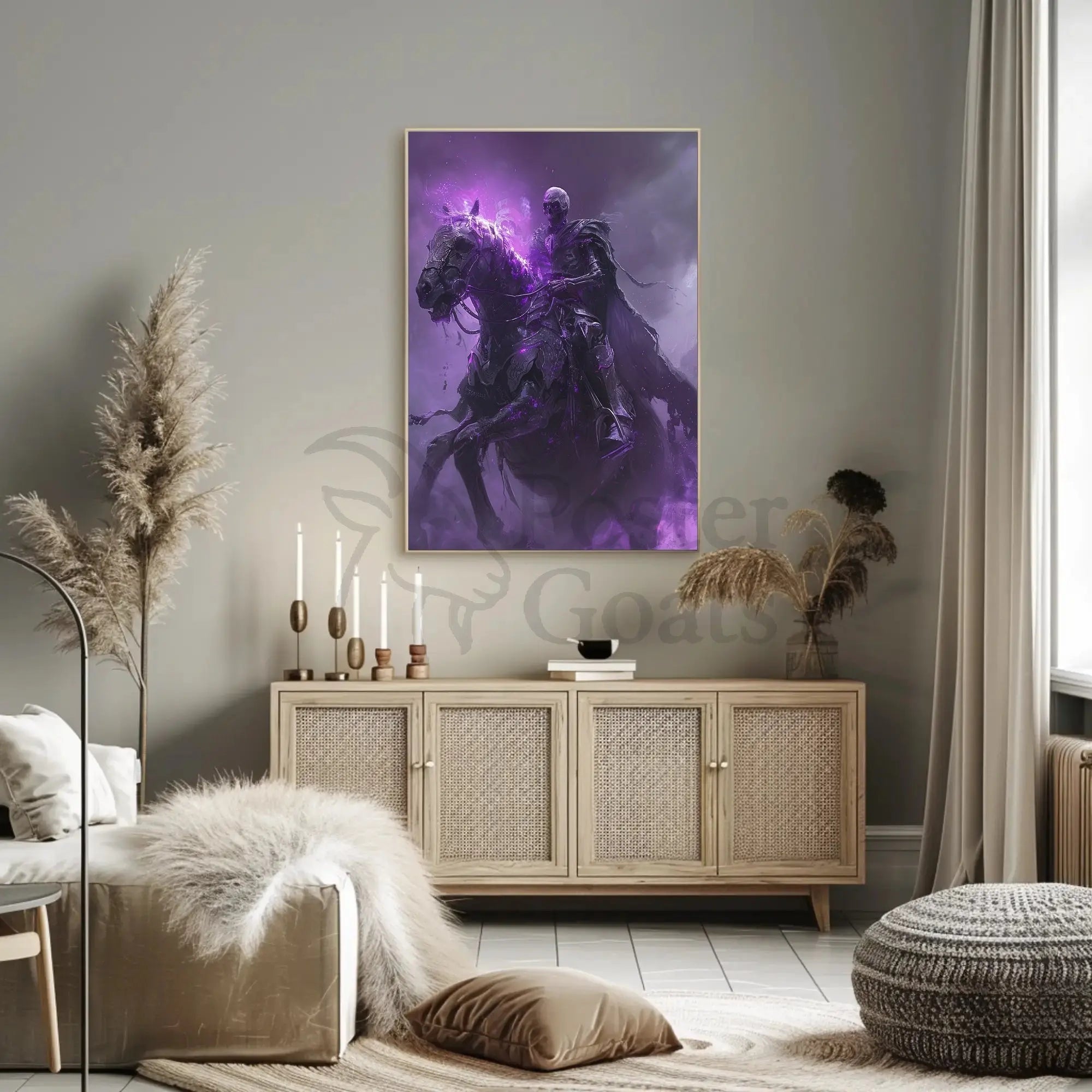 Dark Knight's Ride: Fantasy Realm Poster PosterGoat
