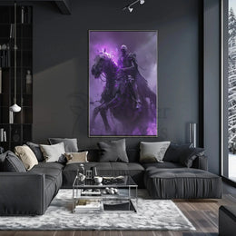 Dark Knight's Ride: Fantasy Realm Poster PosterGoat