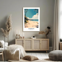 Darwin Beach Serenity Travel Poster PosterGoat