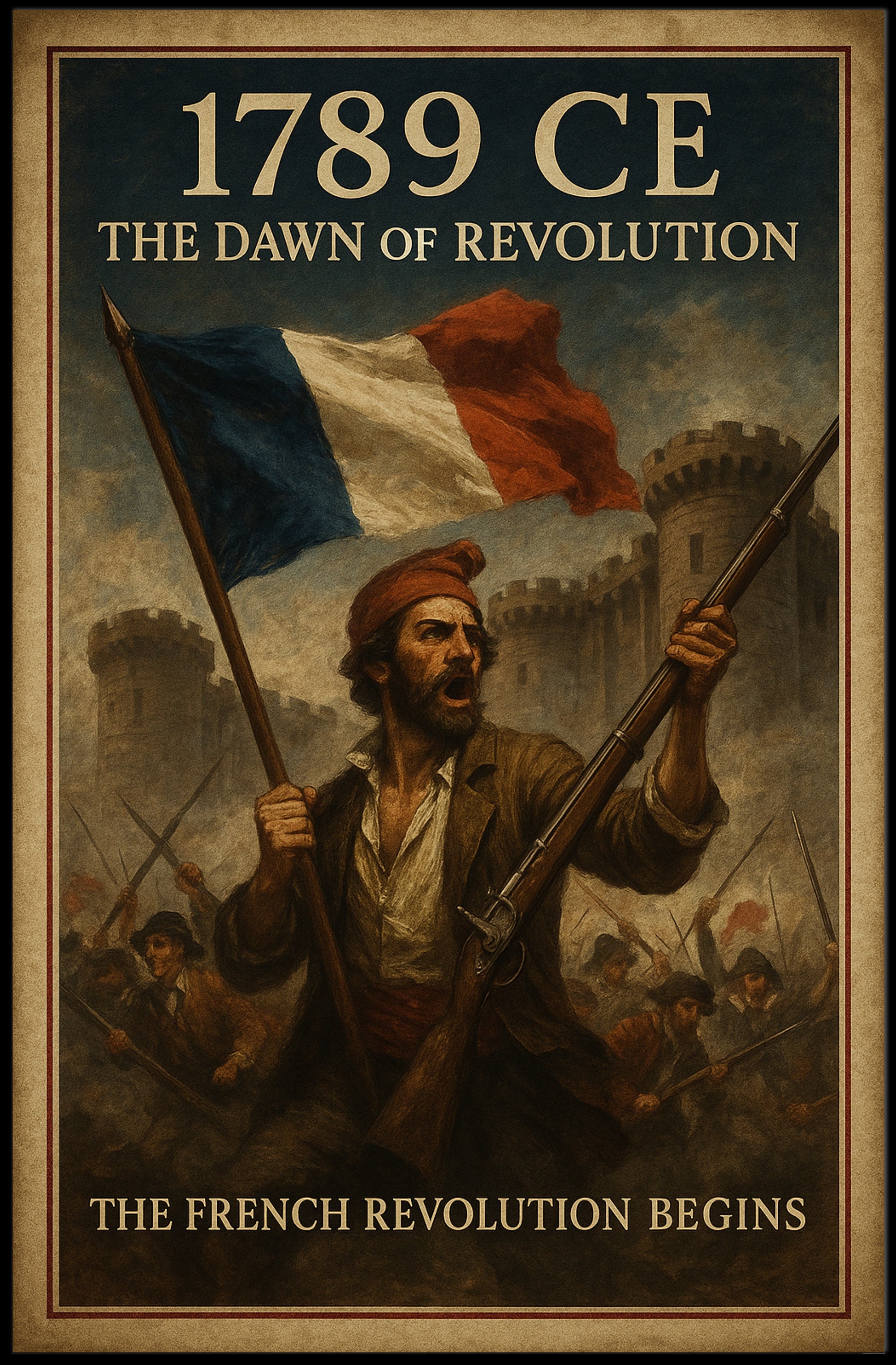 Dawn of Revolution Wall Art Print PosterGoat