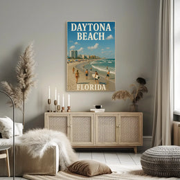 Daytona Beach Retro Travel Poster PosterGoat