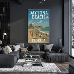 Daytona Beach Retro Travel Poster PosterGoat